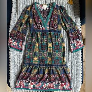 Flying Tomato boho paisley floral midi dress